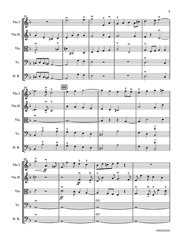 Fugue in D Minor, WAB 125 preview 3